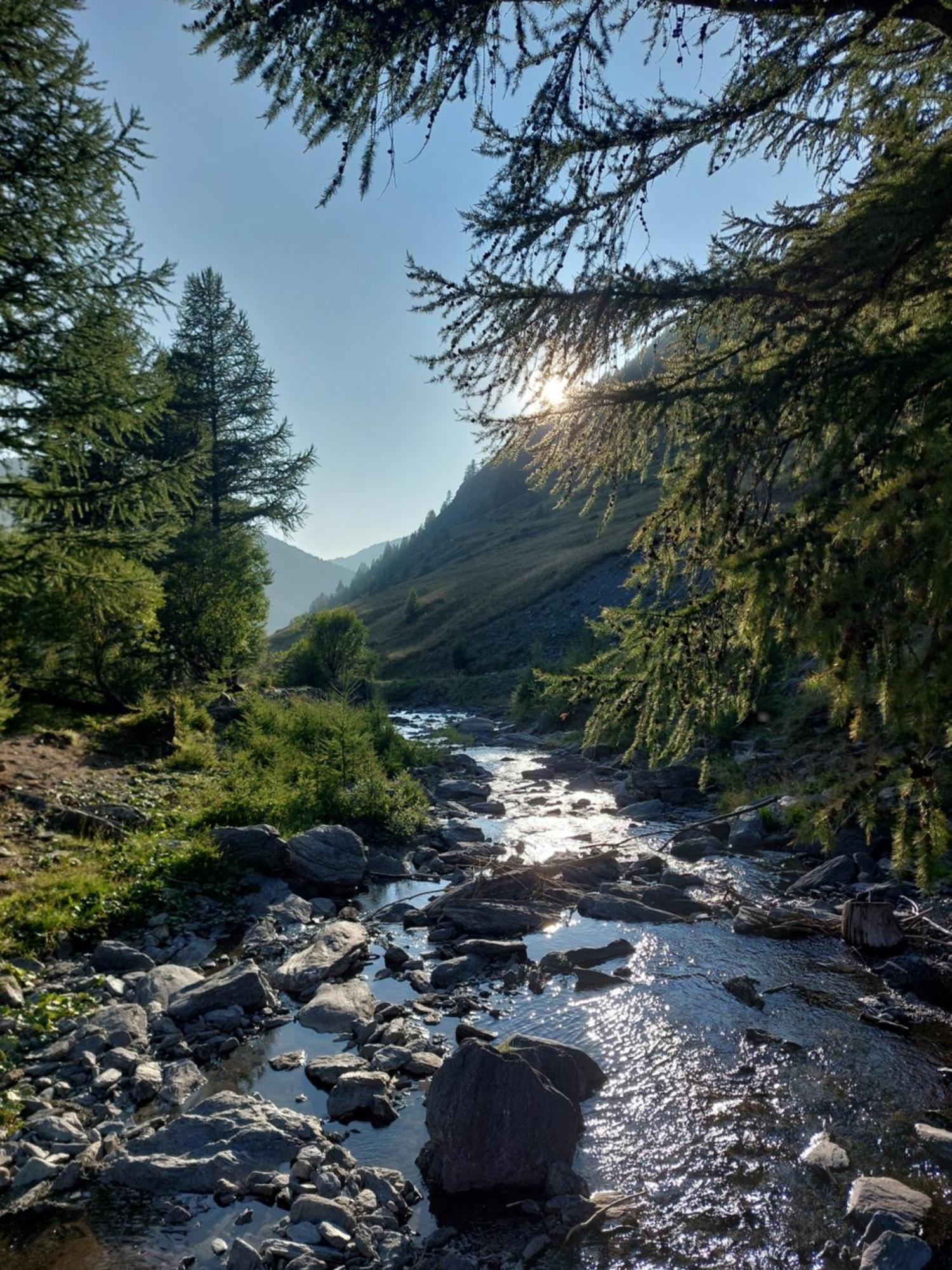 Le Studio Du Queyras Avec Vue Sur La Montagne Abries Bagian luar foto